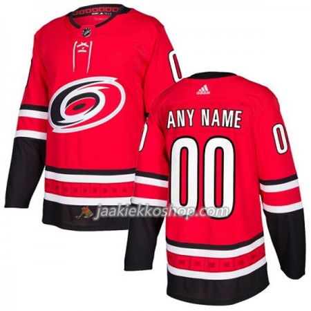 Nainen NHL Carolina Hurricanes Custom Adidas 2017-2018 Punainen Authentic